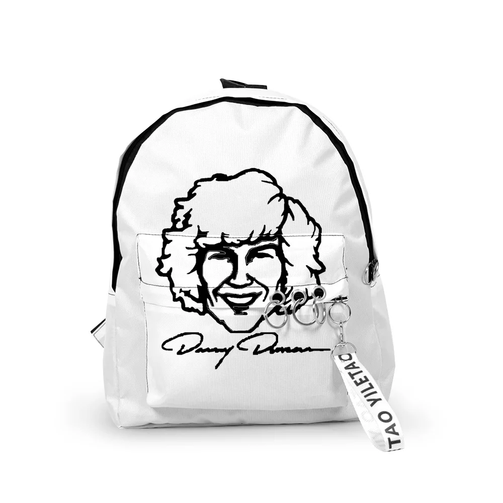 

Trendy Popular Danny Duncan Backpacks Boys/Girls pupil School Bags 3D Print Keychains Oxford Waterproof Cute Small Backpacks