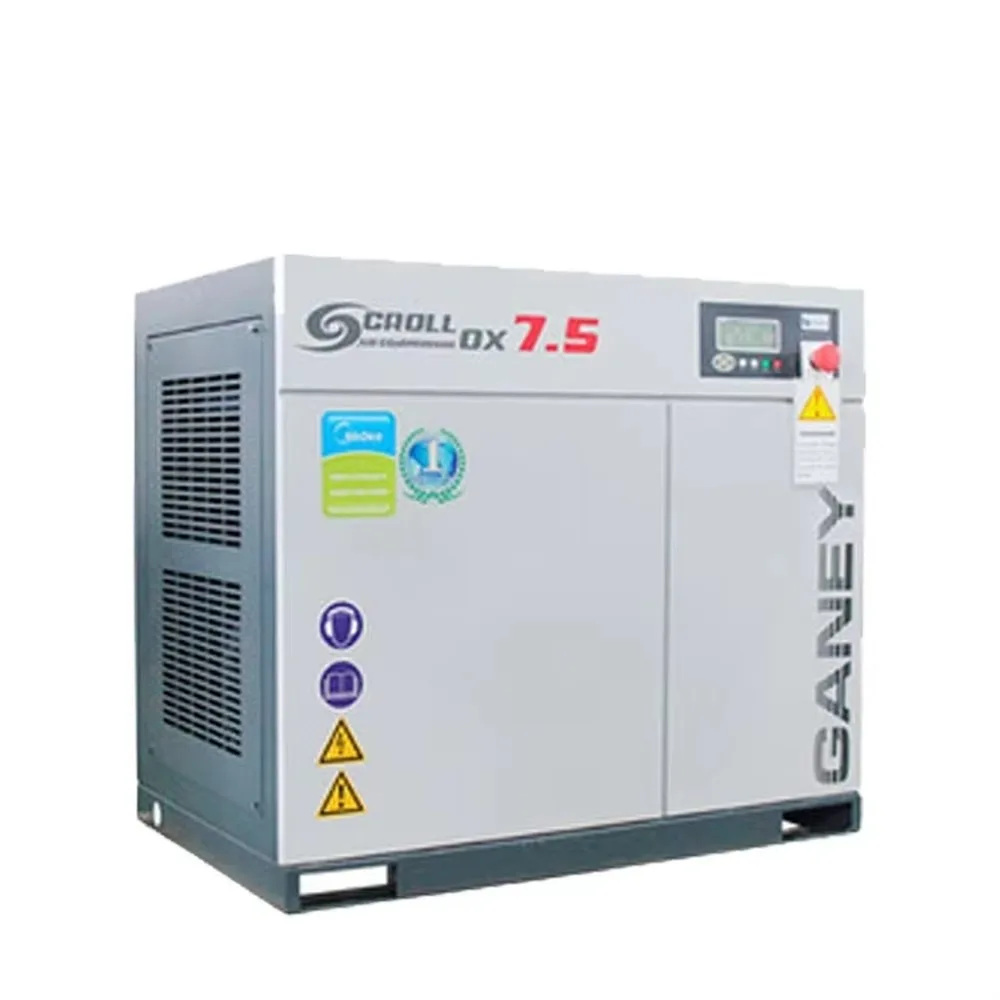 11kw 250 CFM Screw Air Compressor Industrial Lubricated Bearing Motor CO2 Gas Cooled High Quality Energy Saving Stable
