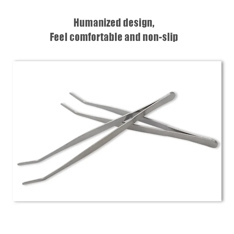 5/10/20 PCS Multi-popuse Stainless Steel Tweezers High-precision Household Medical Electronic Repair Food - Ultra Non-Slip Grip