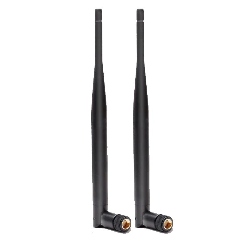 2 stks/partij 2.4G Wifi Bluetooth Antenne, High Gain Opvouwbare Plastic Staaf Antenne SMA Pin/Gat, Plug En Play Snel en Handig