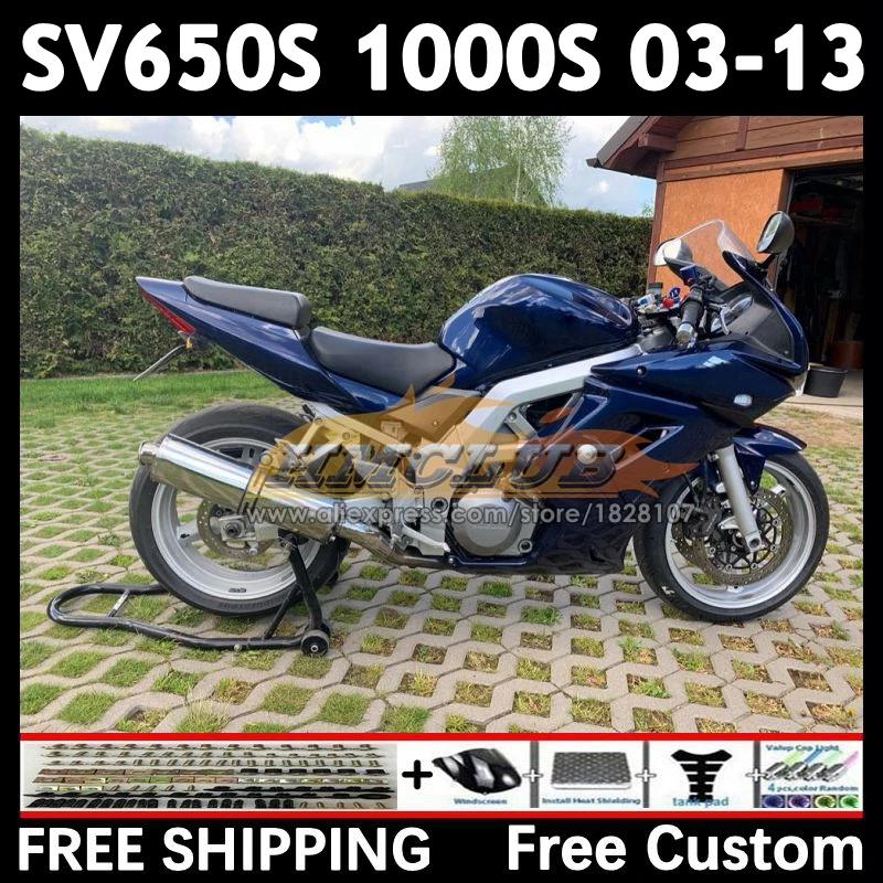 SV650S dark blue Kit For SUZUKI SV650 1000 2003 2004 2005 2006 2007 2008 21No.173 SV1000S SV 650S 1000S 09 10 11 12 13 Fairing