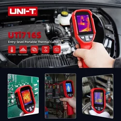 UNI-T UTi716S Thermal Camera Home Inspection 160x120 Handheld Infrared Imager Heat Loss Water Leakage Inspection Multi-Languages