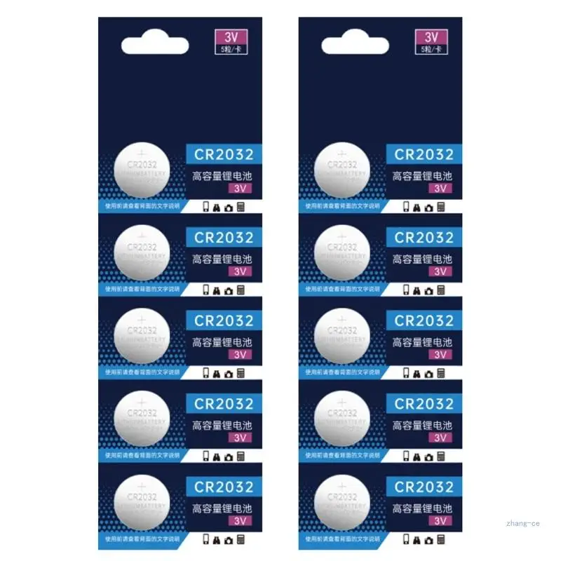 M5TD High Performances 3V CR2032 Lithium Button Cells, for Small Electronics