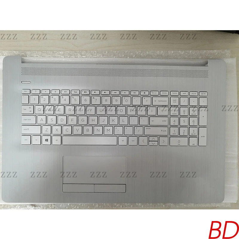 ZZ L92783-001 L92784-001 For HP 17-BY 17-CA C Shell W/ Backlit Keyboard Silver