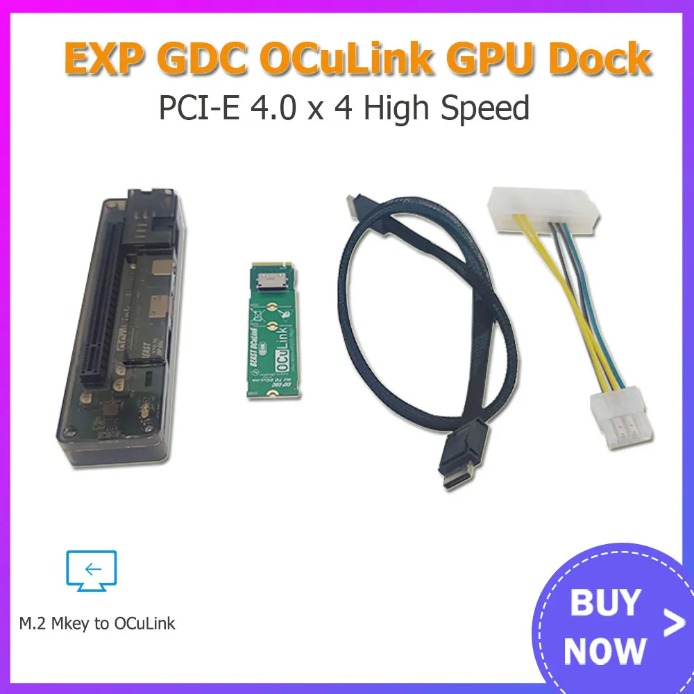 EXP GDC OCuLink High Speed GPU Dock PCIe 4.0 x4 Mini PC Notebook Laptop to External Graphic Card Adapter M.2 Mkey to OCuLink