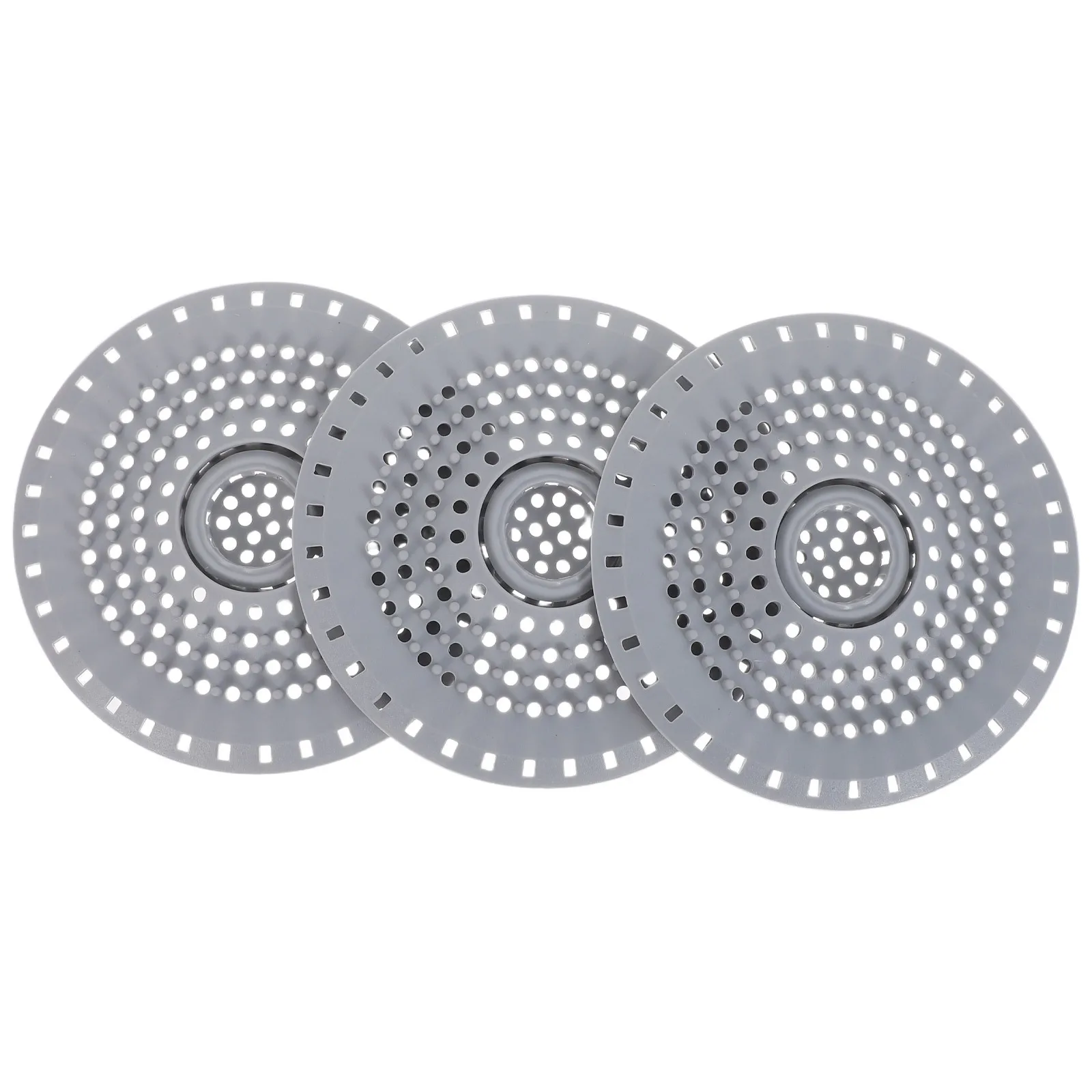 

3Pcs Bathroom Drain Filter for Shower - Fine Mesh Reusable Hair Catcher Strainer - Prevents Clogs in Bathtub Sink Floor Drains -