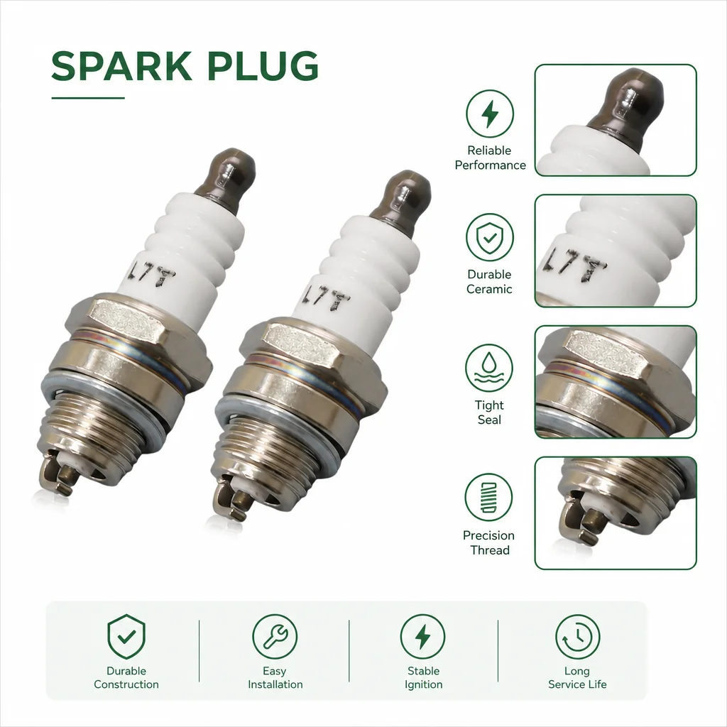 2 шт. сменные свечи зажигания L8RTC, совместимые с NGK BPMR8Y BPM8Y Champion RCJ6Y Kawasaki 920702115, запчасти и инструменты для малогабаритных двигателей