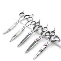 6-inch Double Dragon Barber Scissors Professional Self Cutting Bang Artifact Flat Teeth Cutting Thin Broken Hair Set