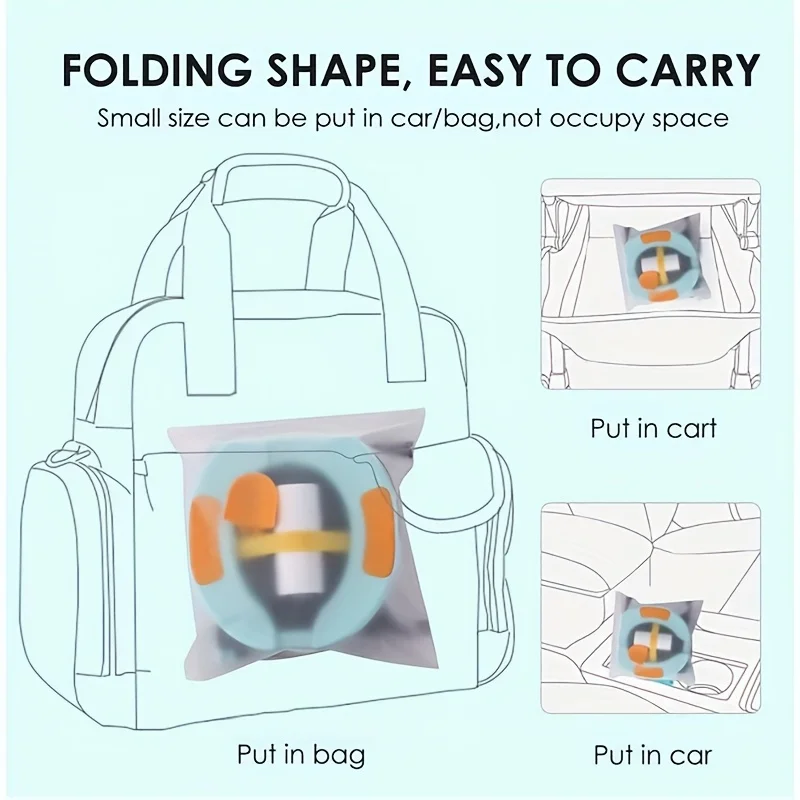 Портативный горшок для путешествий малышей, детский дорожный горшок, тренировочный стул с дорожной сумкой, детский туалет для улицы, в помещении, легко чистится