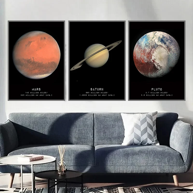 Universe Space Poster Veil Rosette Nebula Black Hole Galaxy Canvas Painting Planet Modern Wall Art Pictures Bedroom Home Decor