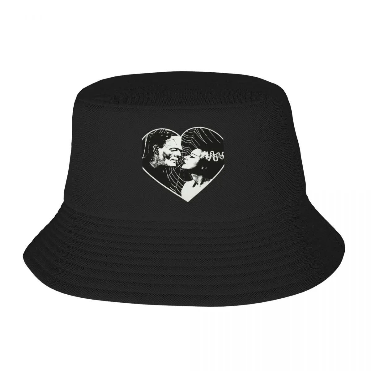 Frankenstien And Bride Of Frankenstein In Love Racerback Fisherman Caps Bucket Hat Sun Beach Visor Caps