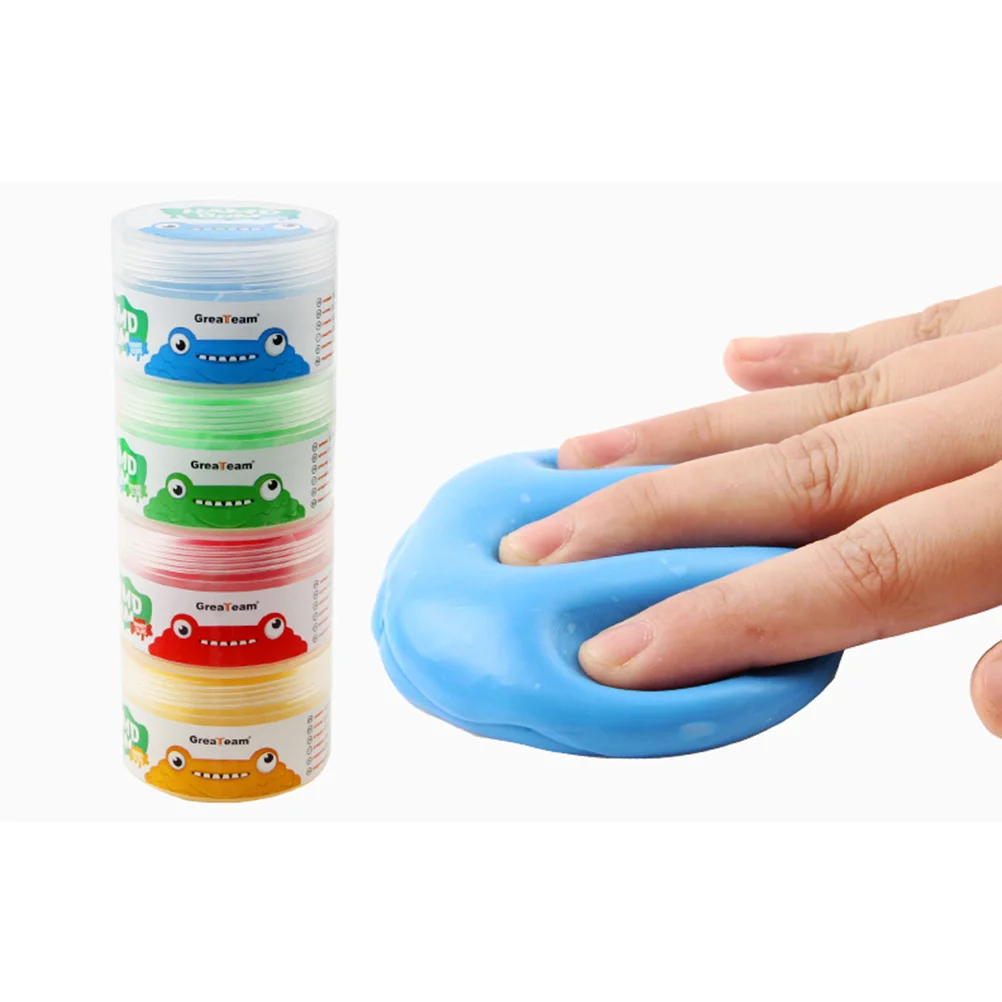 4PCS Therapy Putty Dexterity Grip Hand Exercise Kit Finger Training Putty Discovery Putty for Recovering Adult