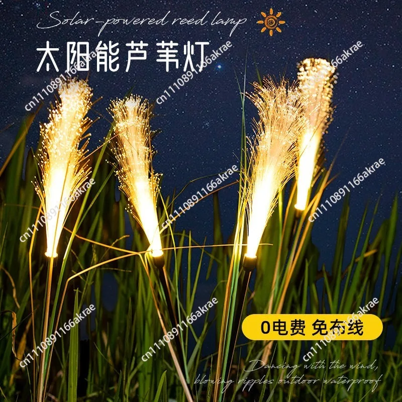 for Solar reed light luminous decoration courtyard garden landscape arrangement lawn light outdoor waterproof ambient light