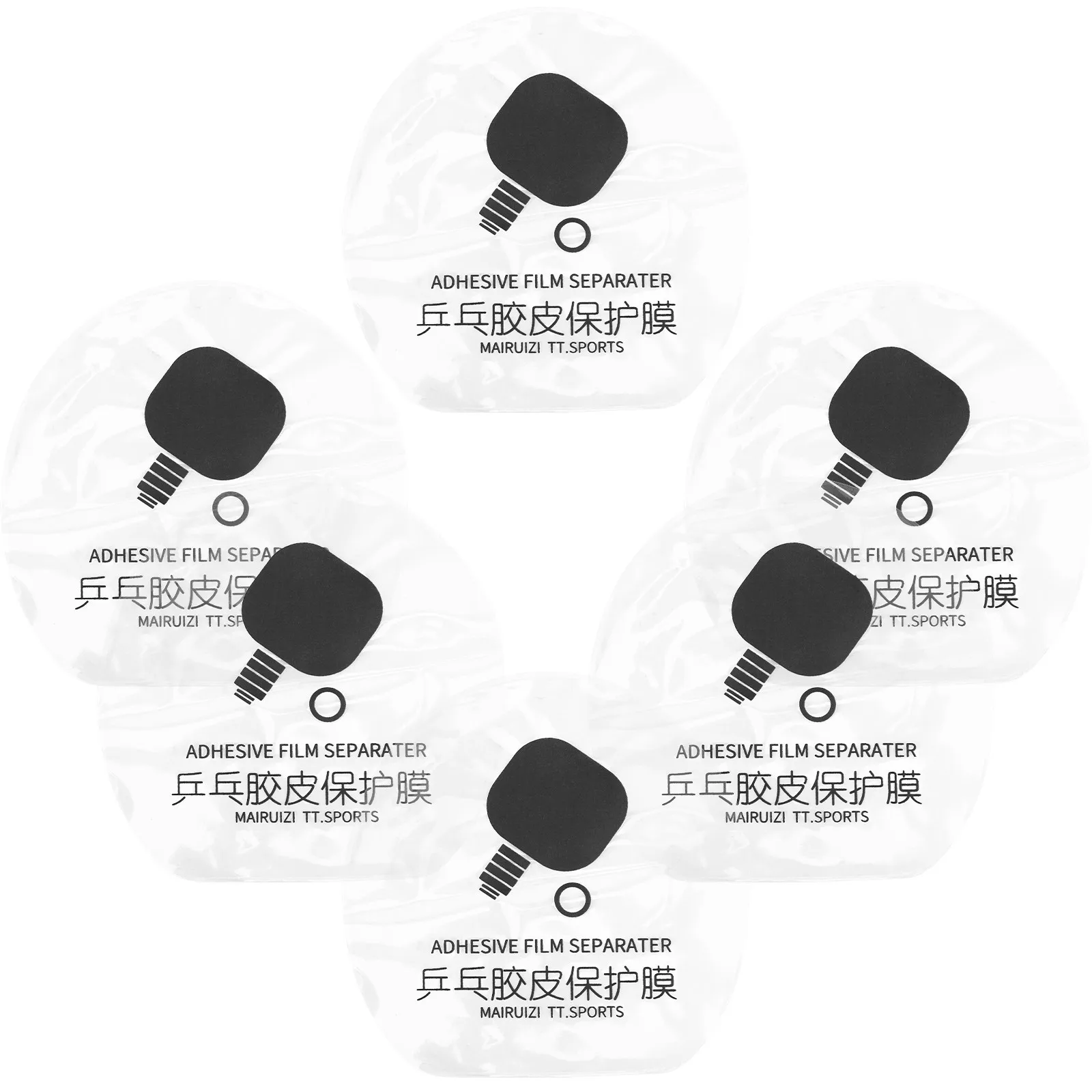 

6Pcs Table Tennis Protective Paddle Film Adhesive Transparent Racket Guard Professional Long-Lasting Racket Protection