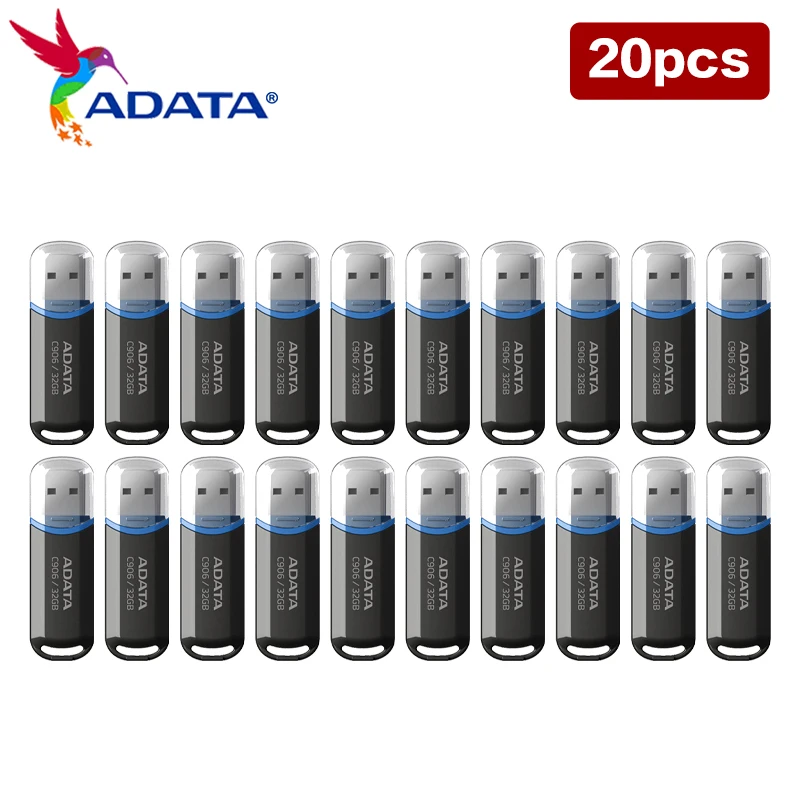 Imagem -04 - Compact Flash Drive para Computador Disco u Caneta Preta Disco u Usb 2.0 32gb 64gb Atacado 20 Pcs Adata-c906