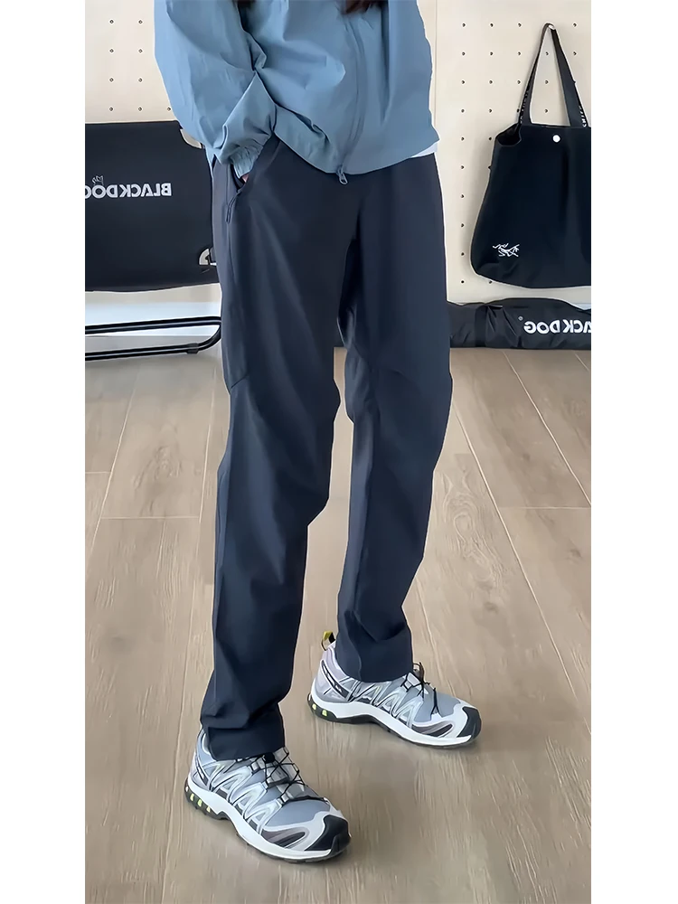 

Мужские летние брюки Slim Fit в американском стиле, водонепроницаемые, быстросохнущие, для походов, прямого кроя, повседневные