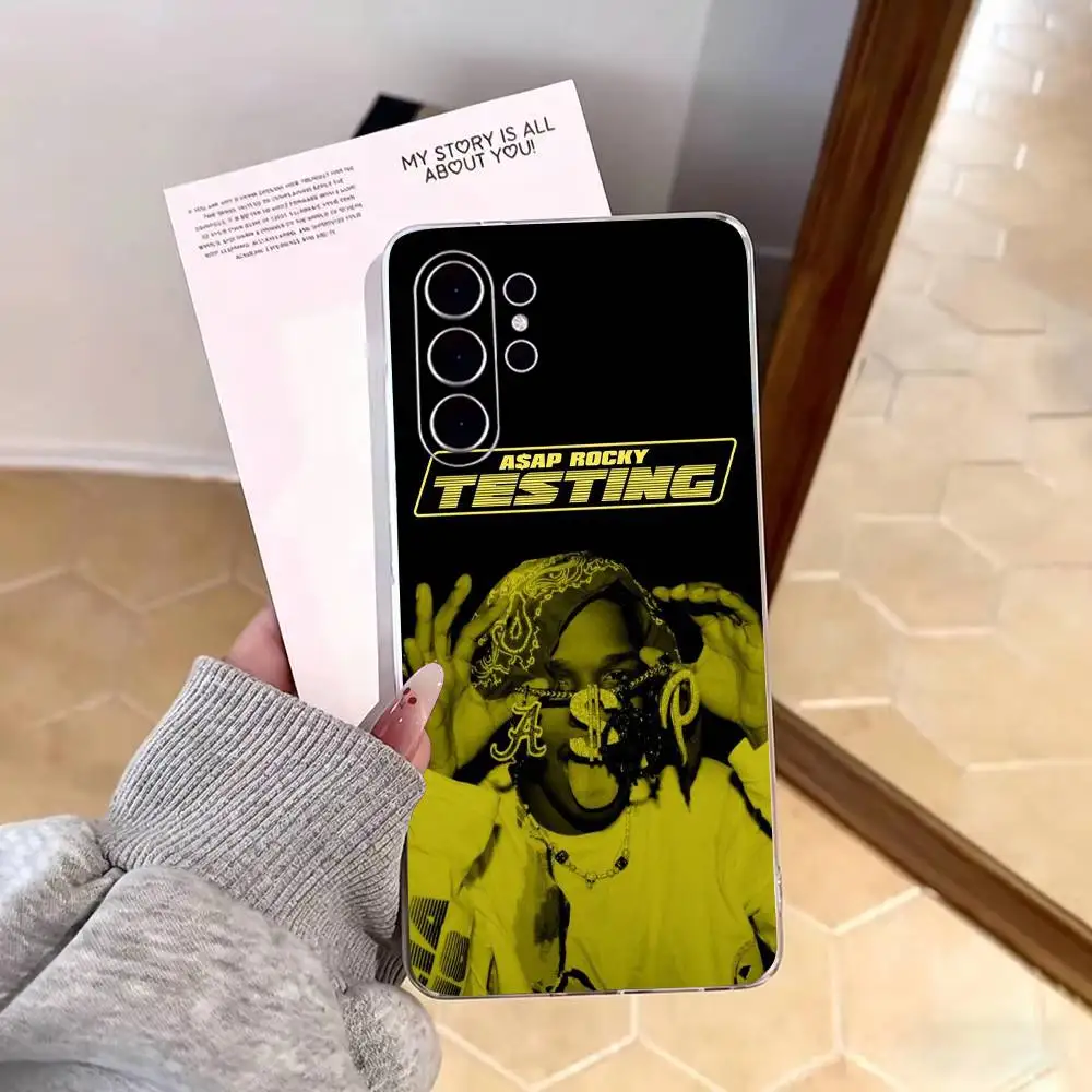 Rapper A-Asap R-Rocky Phone Case Silicone Soft for Samsung S25,S24,S21,S22,S23,S30,Ultra,S20,Plus,Note,10Cover