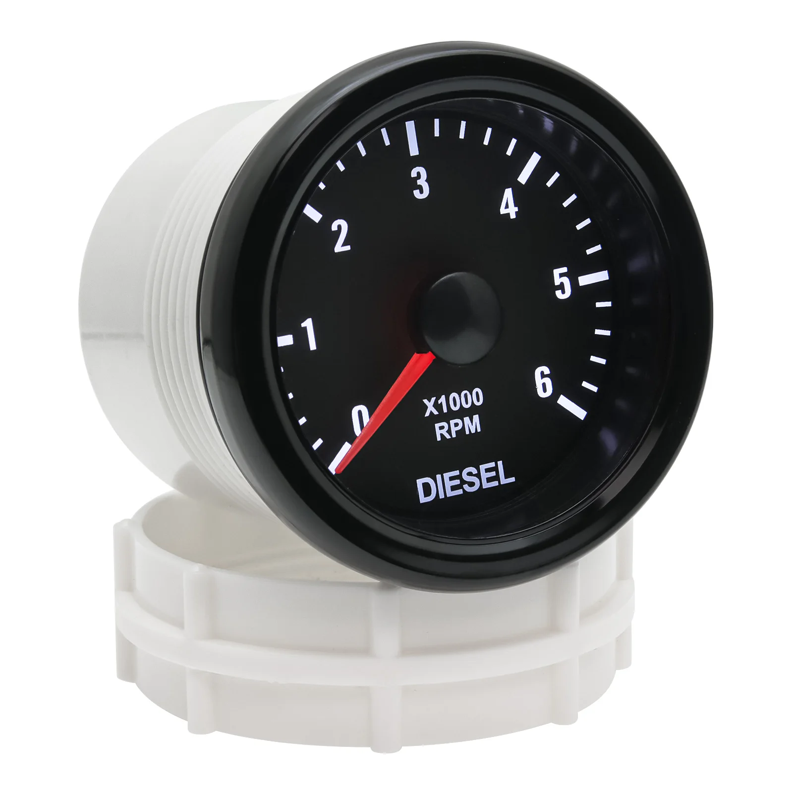 52mm Auto Tachometer Gauge 0-6000 RPM Tacho Meter Mit Weiß Hintergrundbeleuchtung Für 1-20 Zylinder Für Diesel motor Auto 12V Angepasst – Detail 11