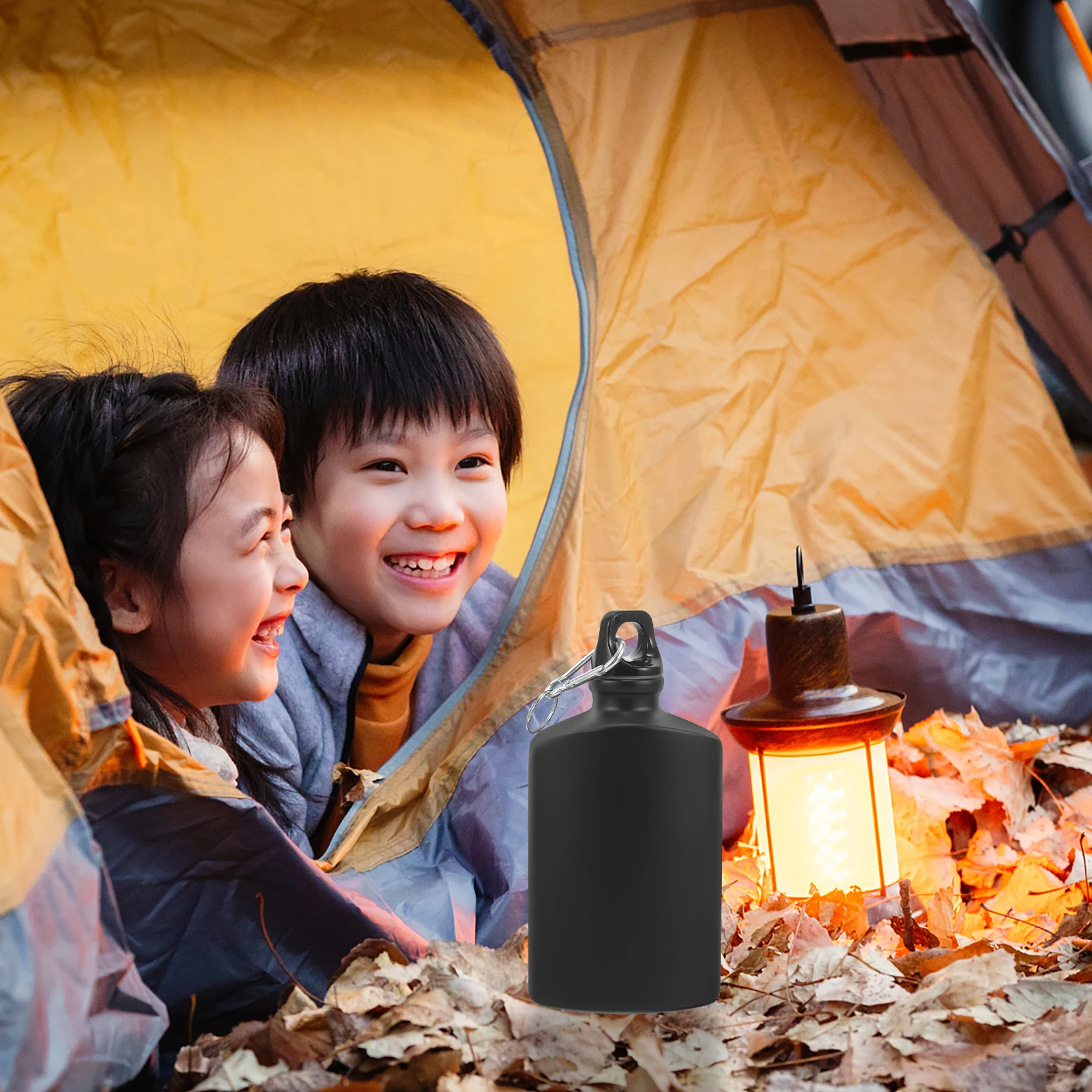 

Flat Water Bottle for Camping Outdoor Military Canteen Wear Resistant Portable Hiking Water Container Adventure Gear