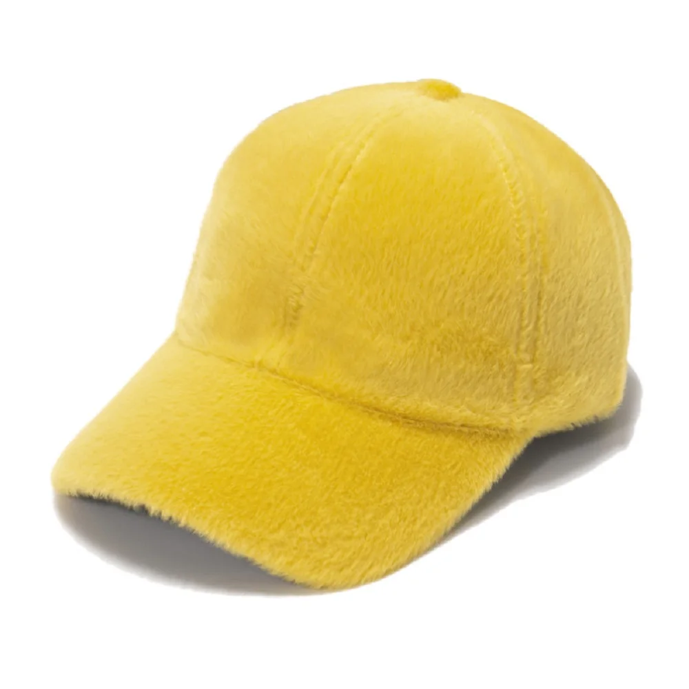 Unisex Hat Plain Curved Sun Visor Outdoor Dustproof Baseball Cap Solid Yellow Fashion Adjustable Leisure Caps Men Women