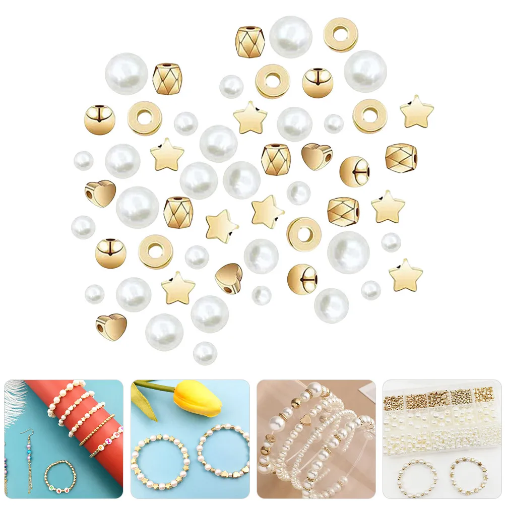 

720Pcs Pearl Beads Set Spacer Beads for Jewelry Making Imitation Pearl Ccb DIY Bracelet Charms Necklace Craft Supplies