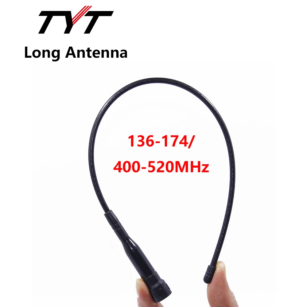 Antena longa TYT para TYT TH-UV98 TH-UV88 TH-UV99 TH-UV58 TH-UV8000D MD-UV380 MD-UV390 MD-750 136-174MHz 440-480MHz