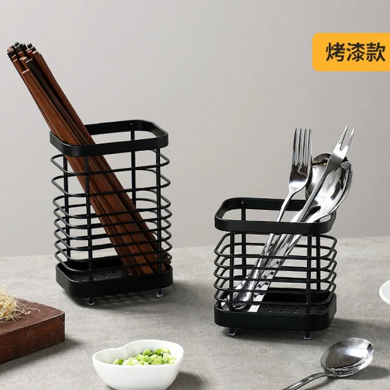 1pcs Tableware Holder Stainless Steel Chopstick Drying Rack Rustproof Spoon Knife Fork Storage Shelf Cutlery Storage Drainer