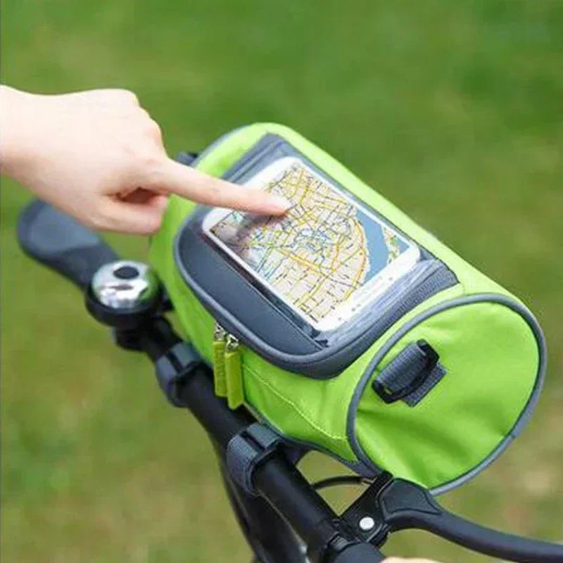 New Bicycle Handlebar Bag Touch Screen Mobile Phone Bag Mountain Bike Accessories Riding Bag