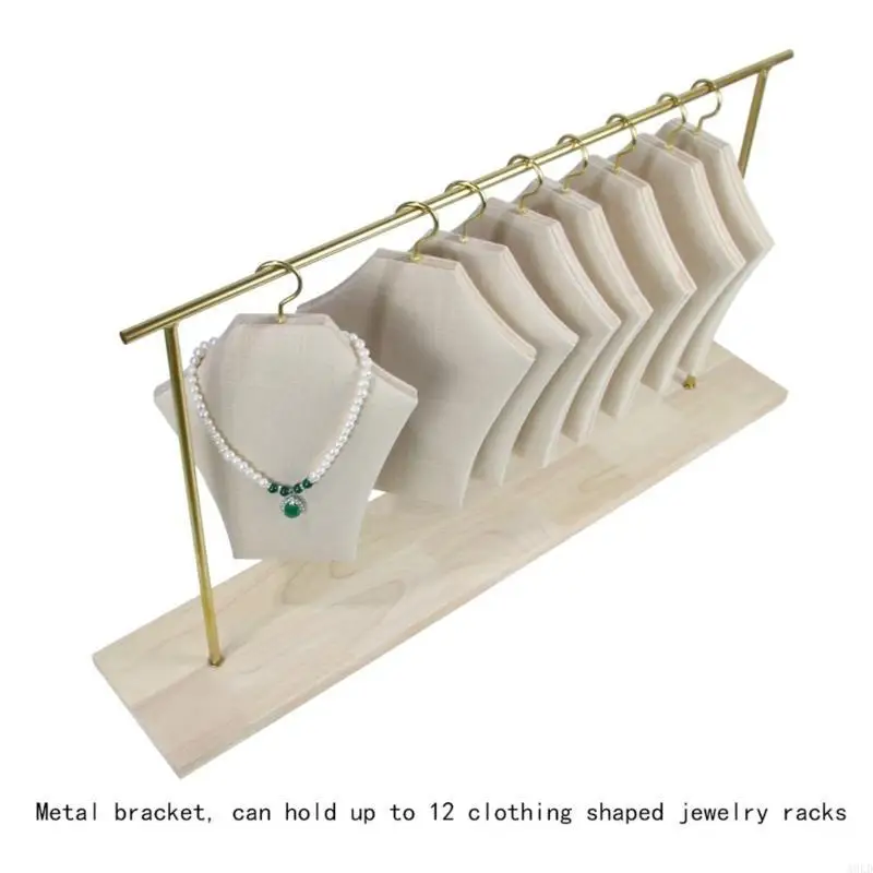 Jewelry Organizers Hanger Shaped Display Rack for Accessories and Clothing