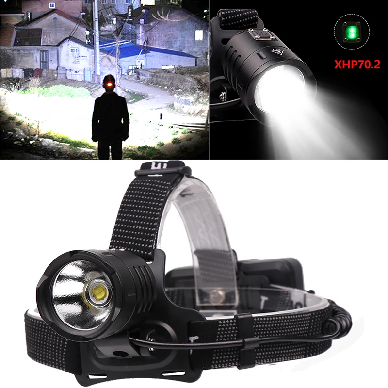 

Светодиодный налобный фонарь Litwod XHP70.2, внешний аккумулятор с зарядкой от USB, аккумулятор 3*18650, 7800 мАч, налобный фонарь, рыболовные фонарики