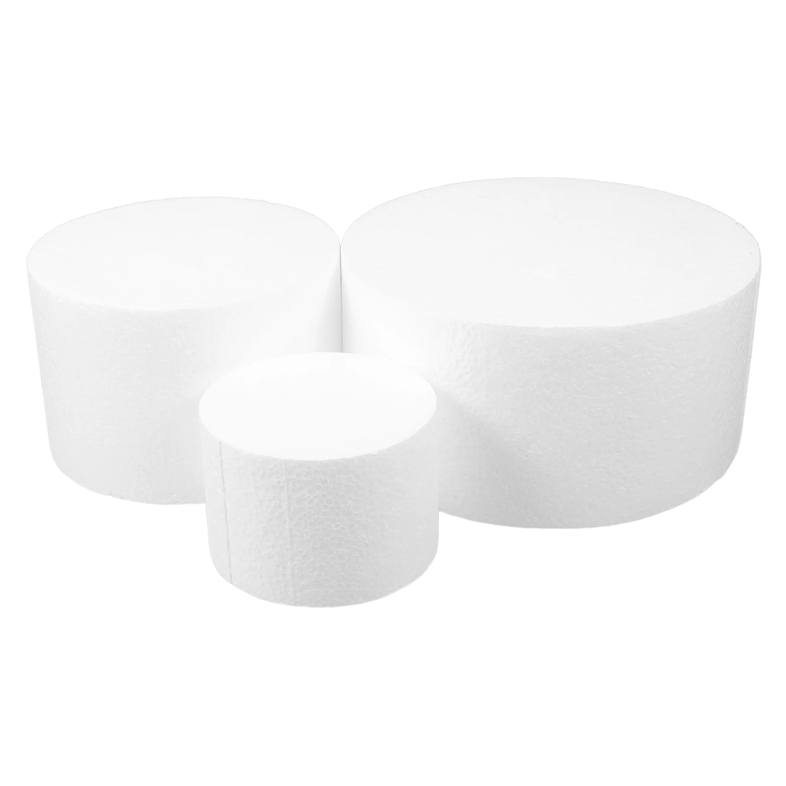 3 Pcs Foam Cake Model Painting Tool Bakery Prop Round Bottom Fake Foams Decorating Models Baking Supplies Props