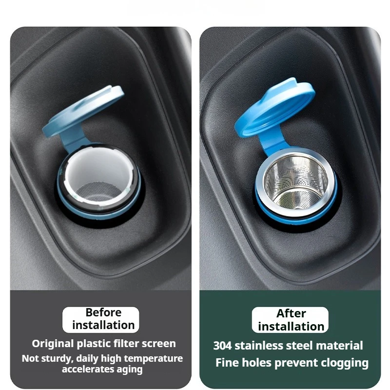 For ZEEKR 7X Wiper Water Filter Anti Clogging Water Tank Protective Funnel Wiper Water Filling Port Filter Interior Accessories