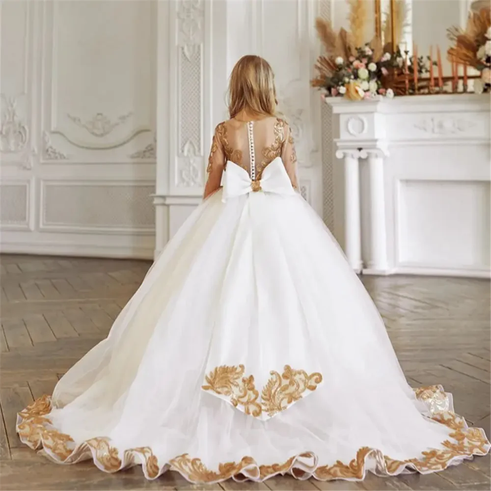 

Flower Girl Dresses Long Spaghetti Straps Sleeveless A-Line Princess Pageant Dress Toddlers Wedding Party Gowns