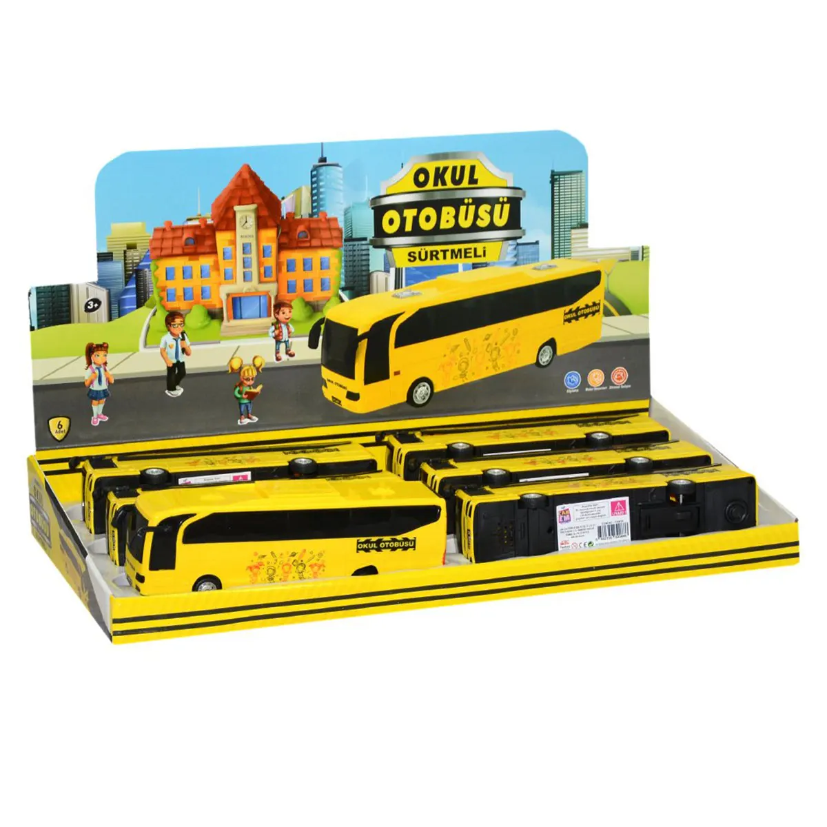 Display sliding school bus