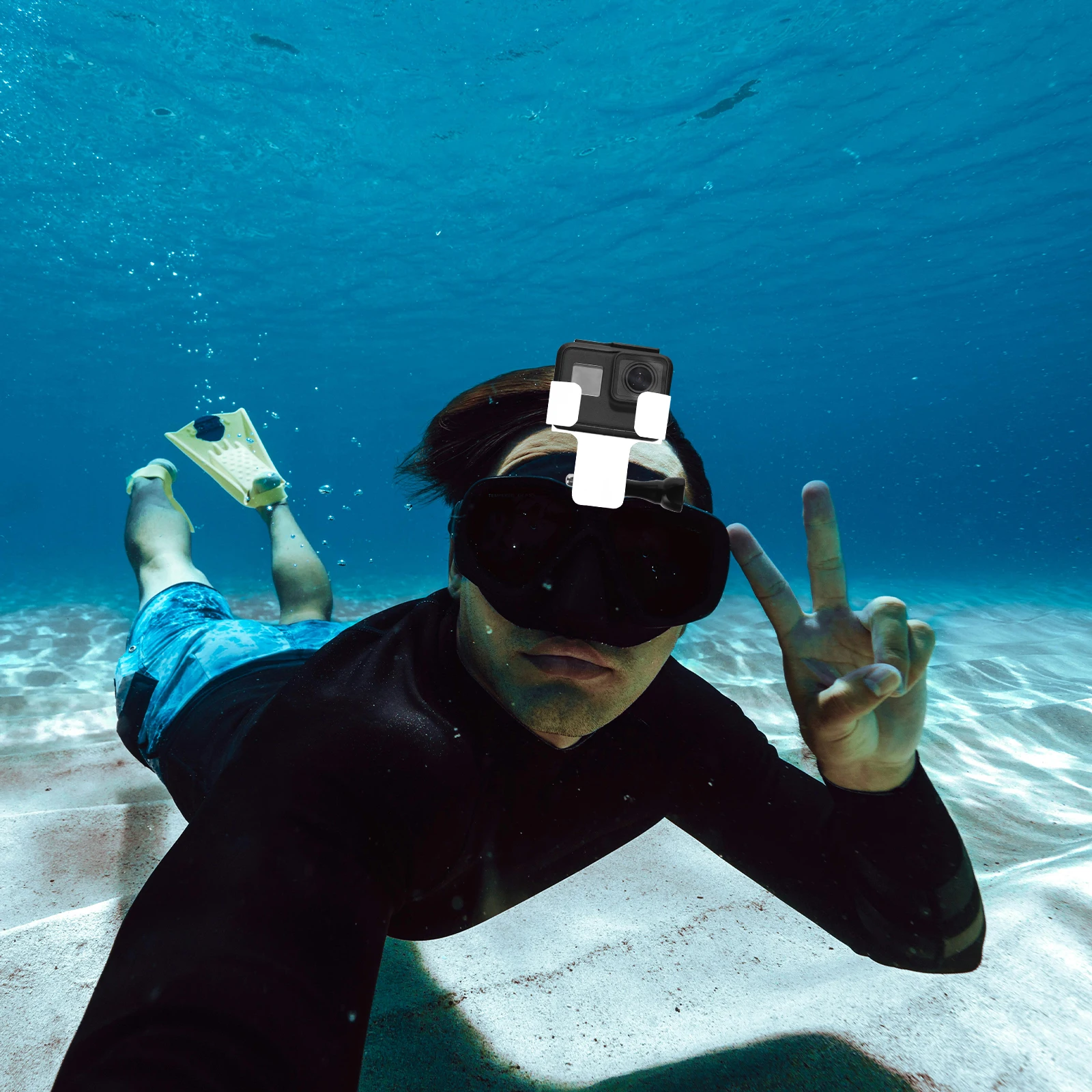 

Stand Diving Camera Holder Portable Scuba Accessory Gear Submersible Rack for Mask White Goggles Accessories Man