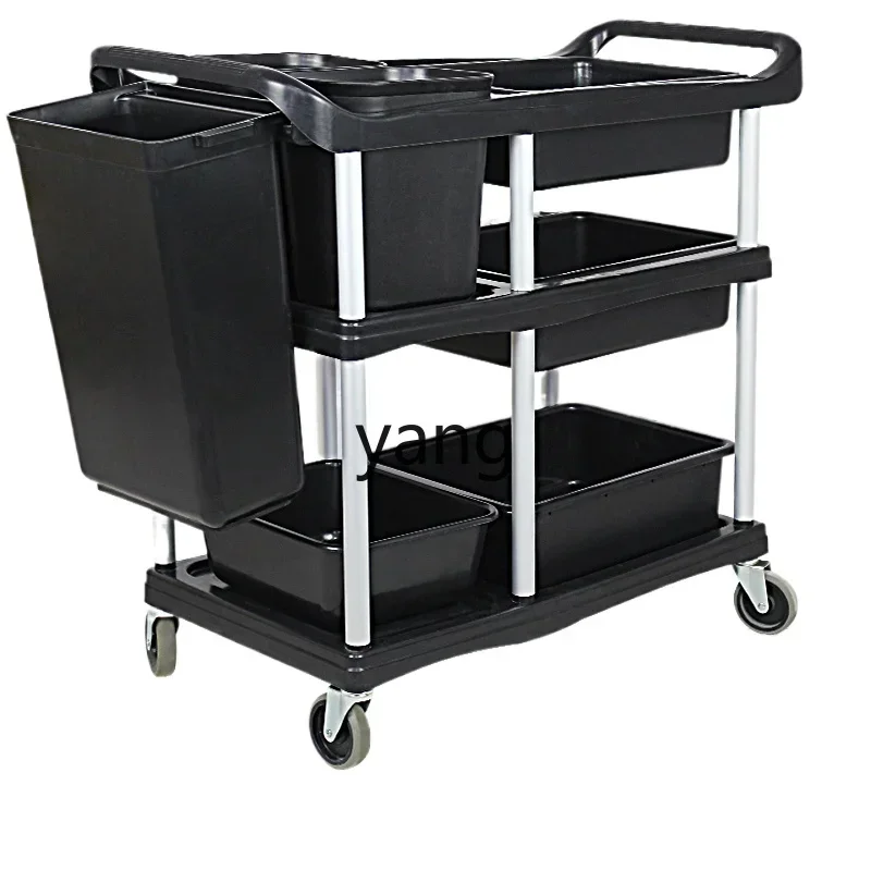 LH three-layer dining car, bowl car, food delivery hotel mobile collection tableware