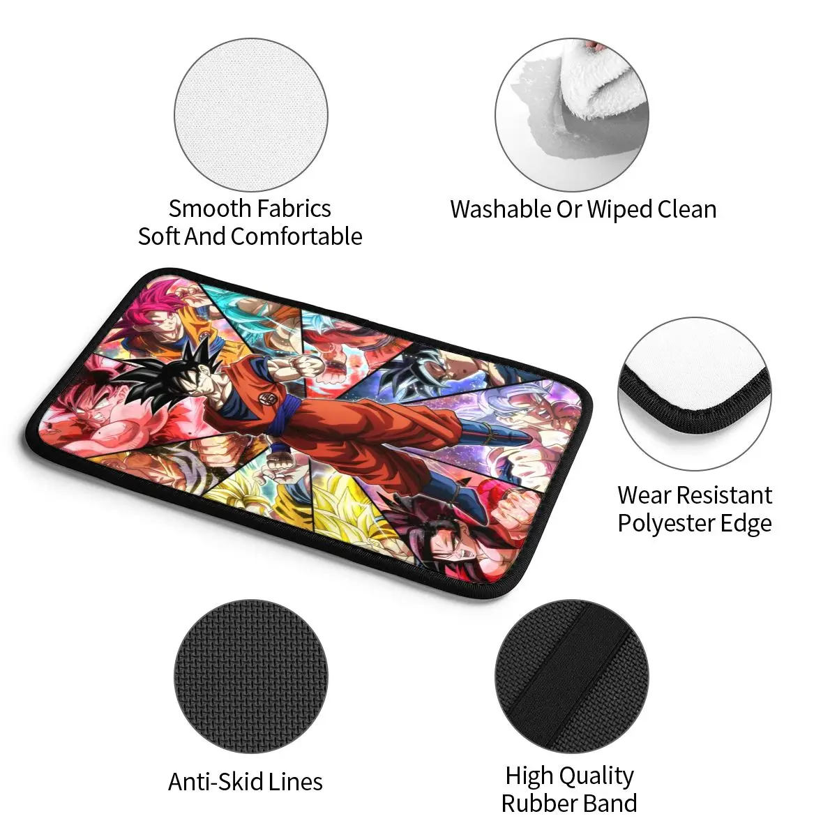 หนังคอนโซลกลางฝาครอบ Pad Universal Dragon Ball Z DBZ รถ Arm Rest Cover Mat DBZ กล่องเก็บ