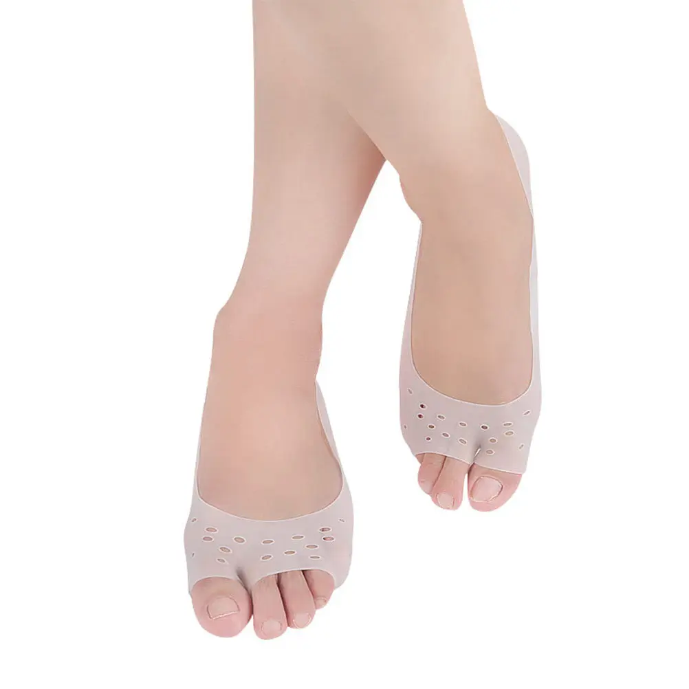 Sebs Open-Toed Boat Socks for Women Invisible Shallow Non-Slip Comfortable Metatarsal Heel Pain Relief Soft Flexible Washable