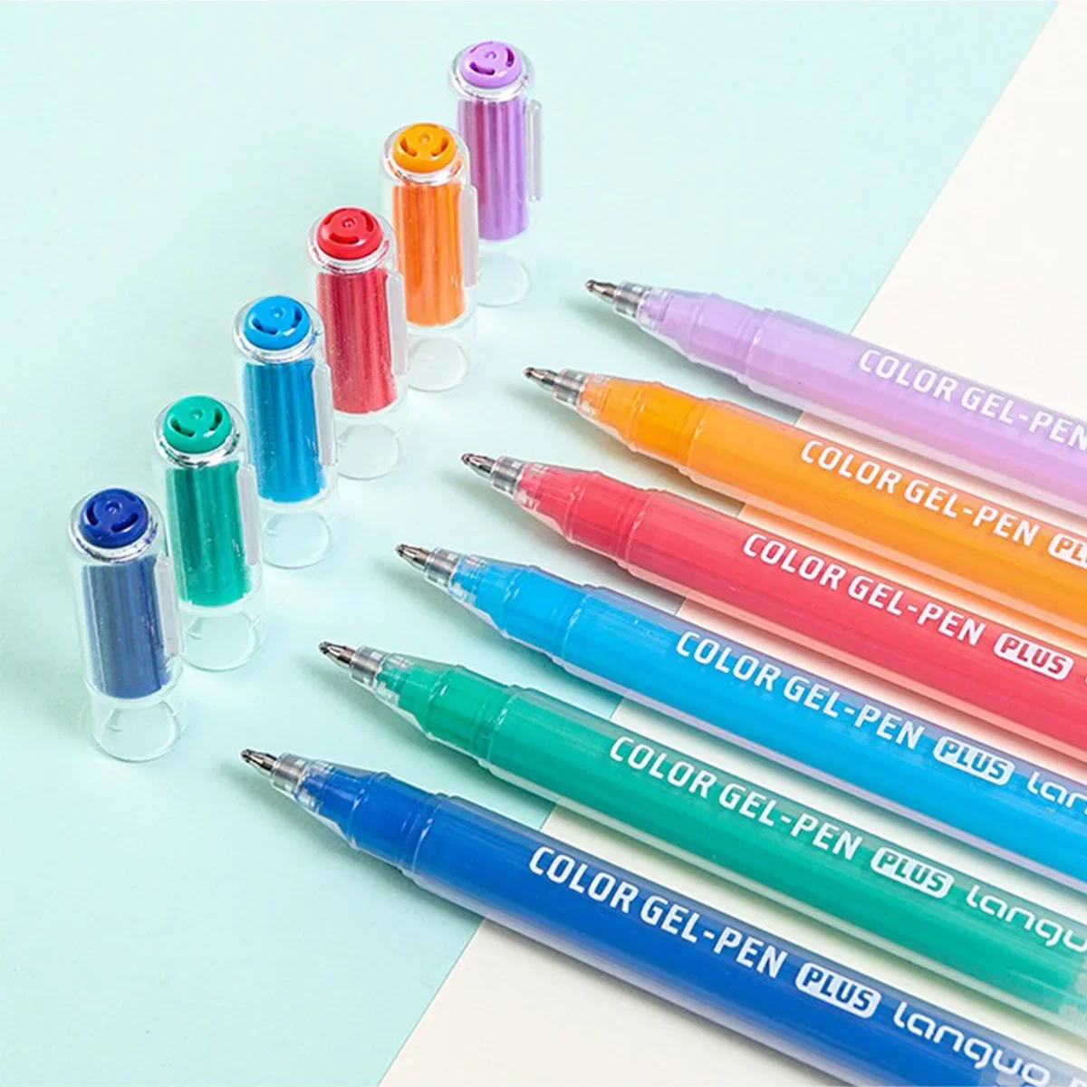 Languo 6/54 ألوان سعة كبيرة أكريليك هلام القلم 1.0 مللي متر اللوحة رسم متعدد الوظائف القلم القرطاسية مكتب اللوازم المدرسية #5