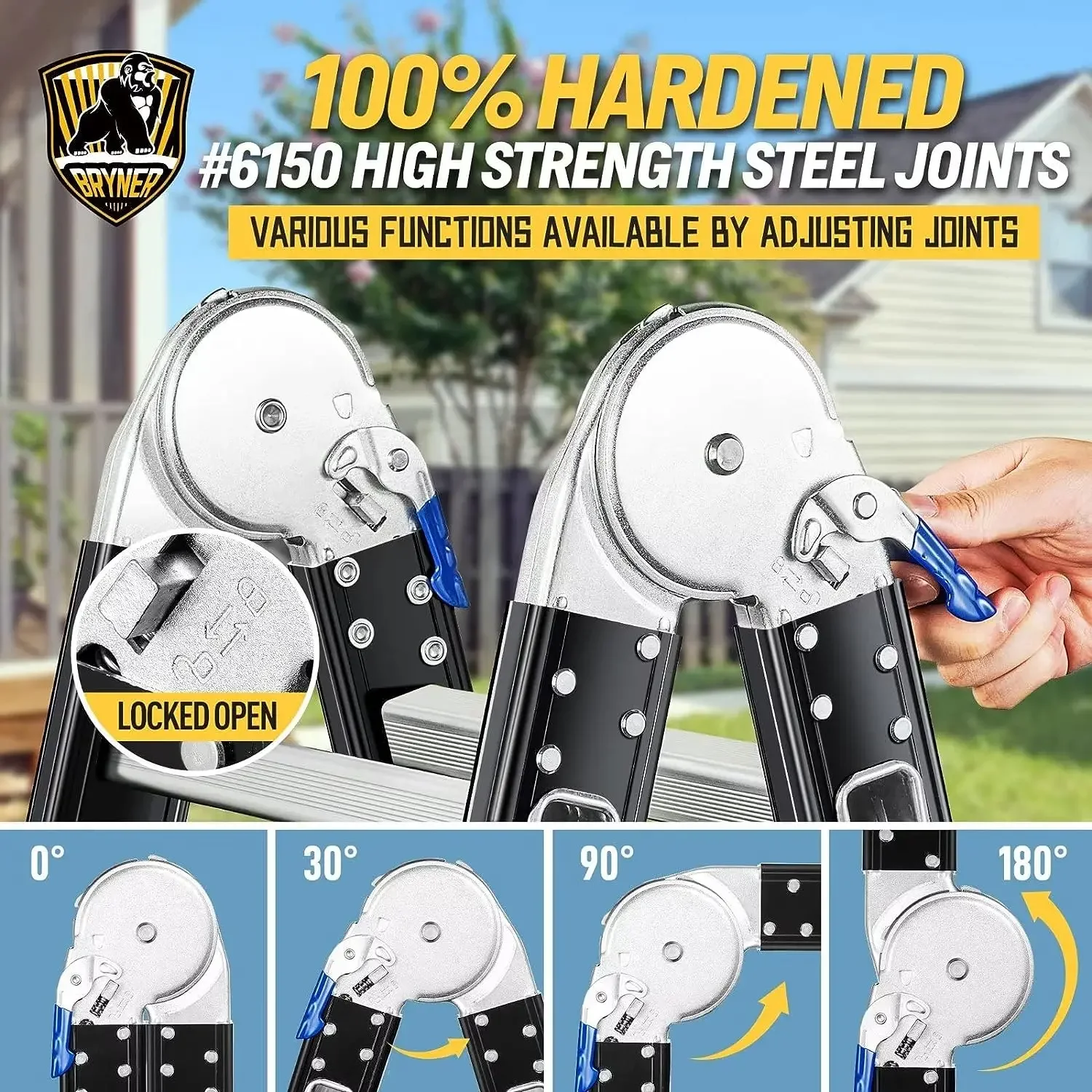 Bryner Klapp leiter, 19,6 Fuß