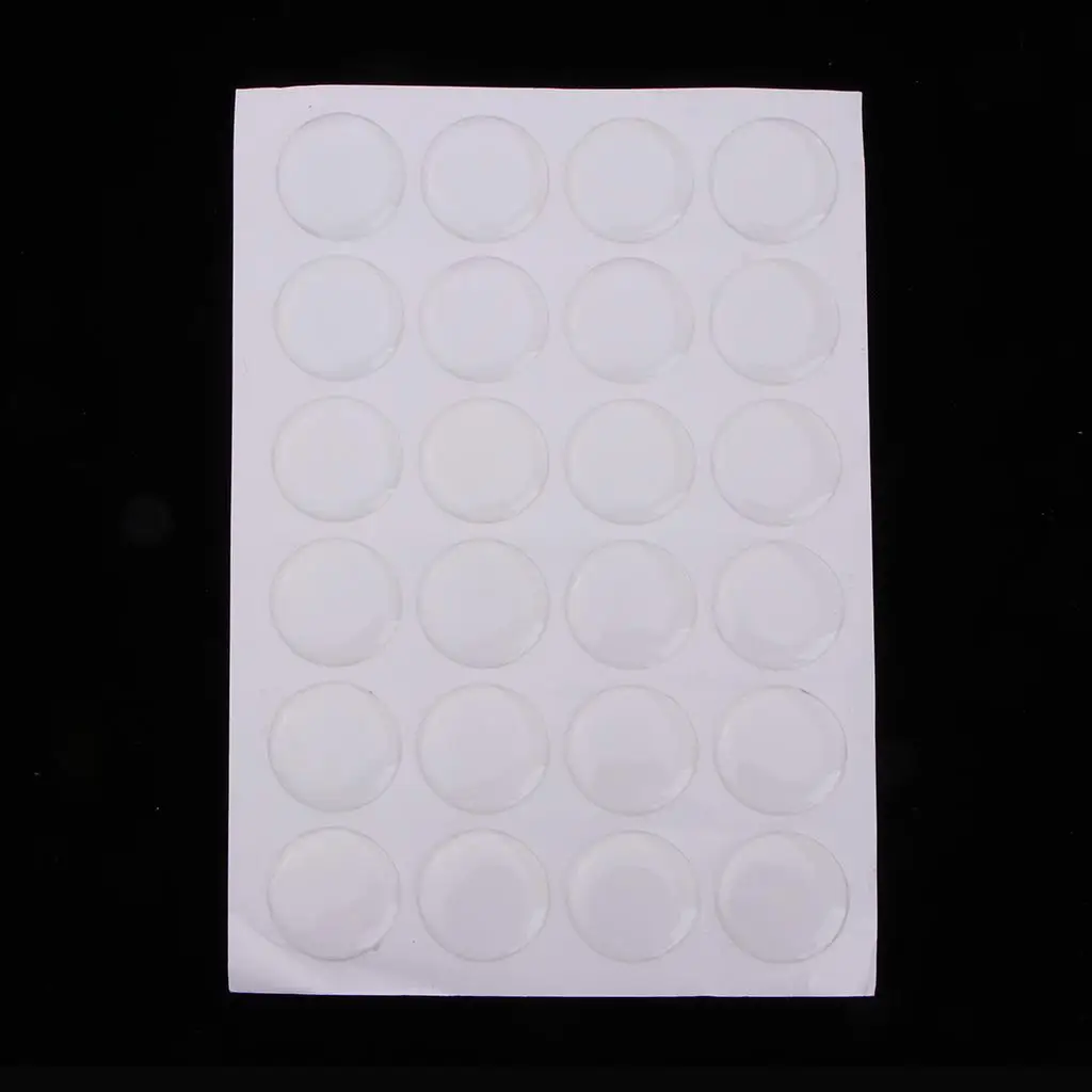 3-6pack Crystal Clear Epoxy Resin Dome Stickers for Bottle Cap Crafts 1 inch