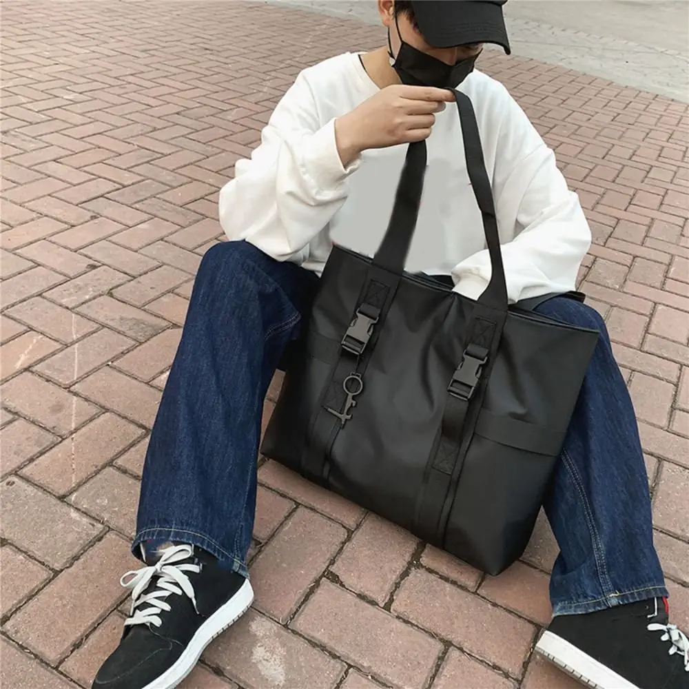 High Quality Waterproof Male Tote Bag Large Capacity Oxford Cloth Travel Luggage Bag Casual Commuting Nylon Duffle Bag Work