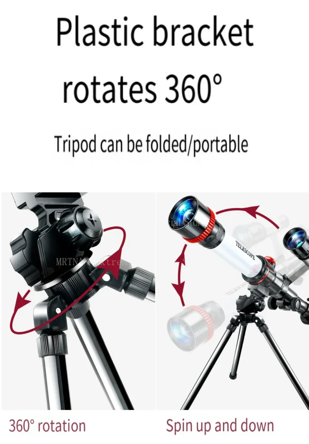 

Professional Astronomical Telescope Powerful Monocular Portable Outdoor HD Moon Space Planet Observation Gifts for Children