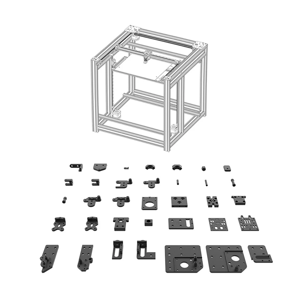 BLV MGN Cube 3d Printer All meatal Dual axis Upgrade Kit BLV CNC Aluminum Alloy Metal Mount Bracket