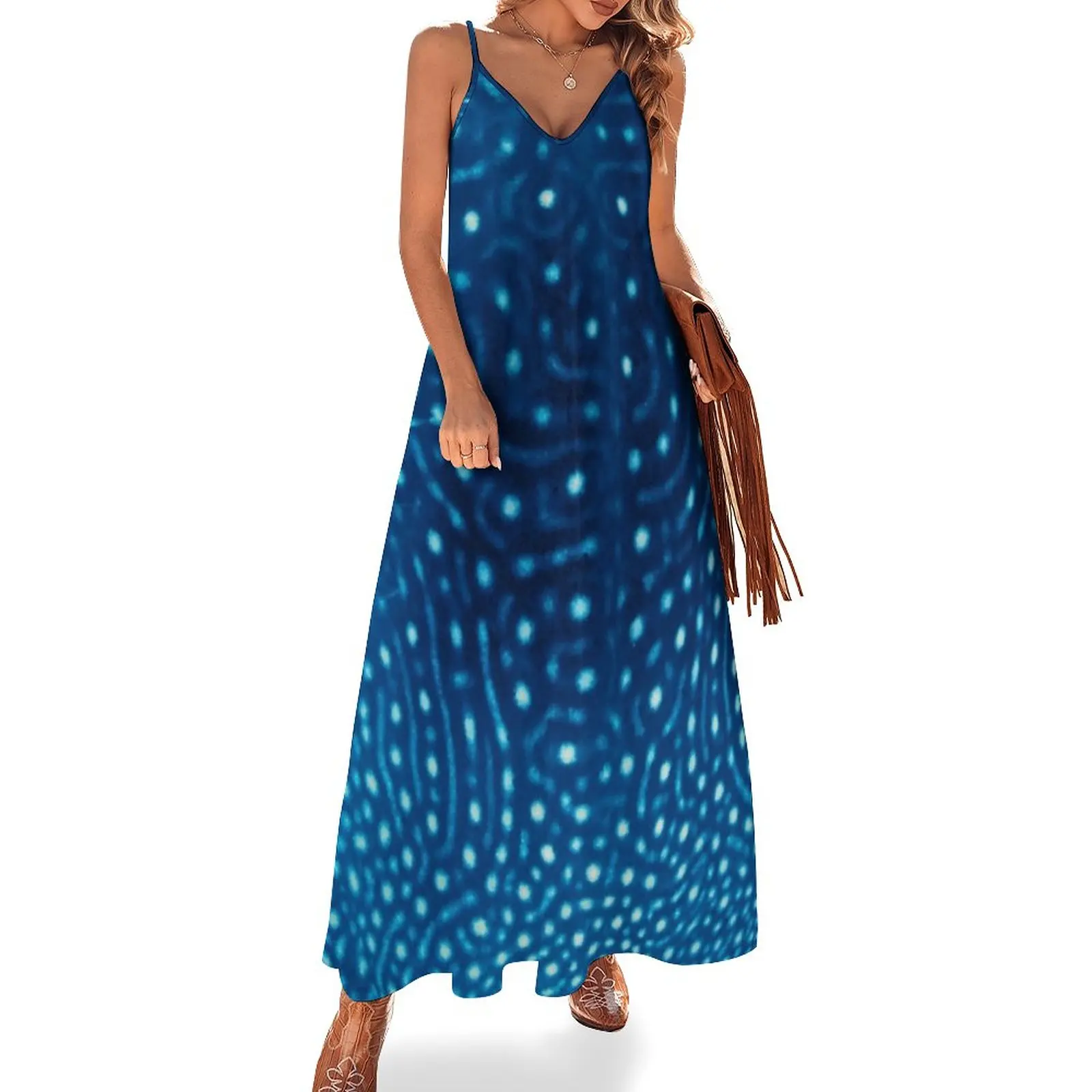 

Whale Shark Pattern Sleeveless Dress luxury evening dresses for women 2024 summer dress women 2024