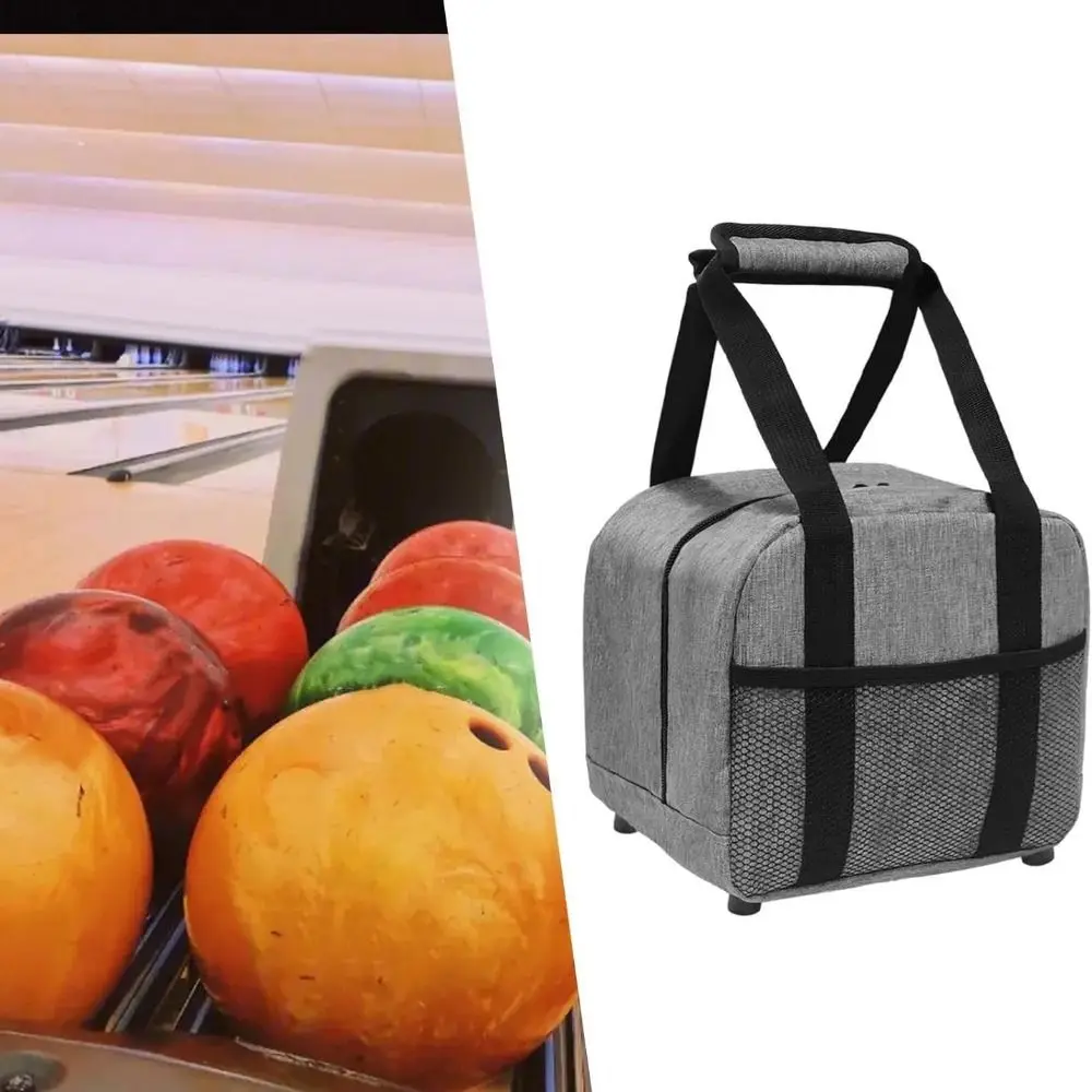 

With Padded Bowling Ball Bag Storage Bag Ball Holder Single Bowling Bag Handbag Shockfroof Bowling Container Case