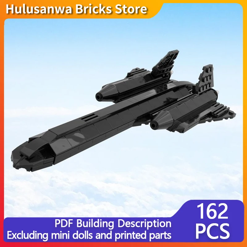 

SR-71 Blackbird Reconnaissance Jets Модель MOC Строительные кирпичи Военное оборудование Модульные технологии Подарки Сборка Детские игрушки Костюм