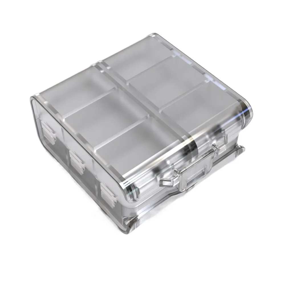 

Легко открывающаяся коробка для дозаторов таблеток с 12 сетками, герметичные двухслойные контейнеры для хранения лекарств, компактные прозрачные складные чехлы для таблеток для путешествий