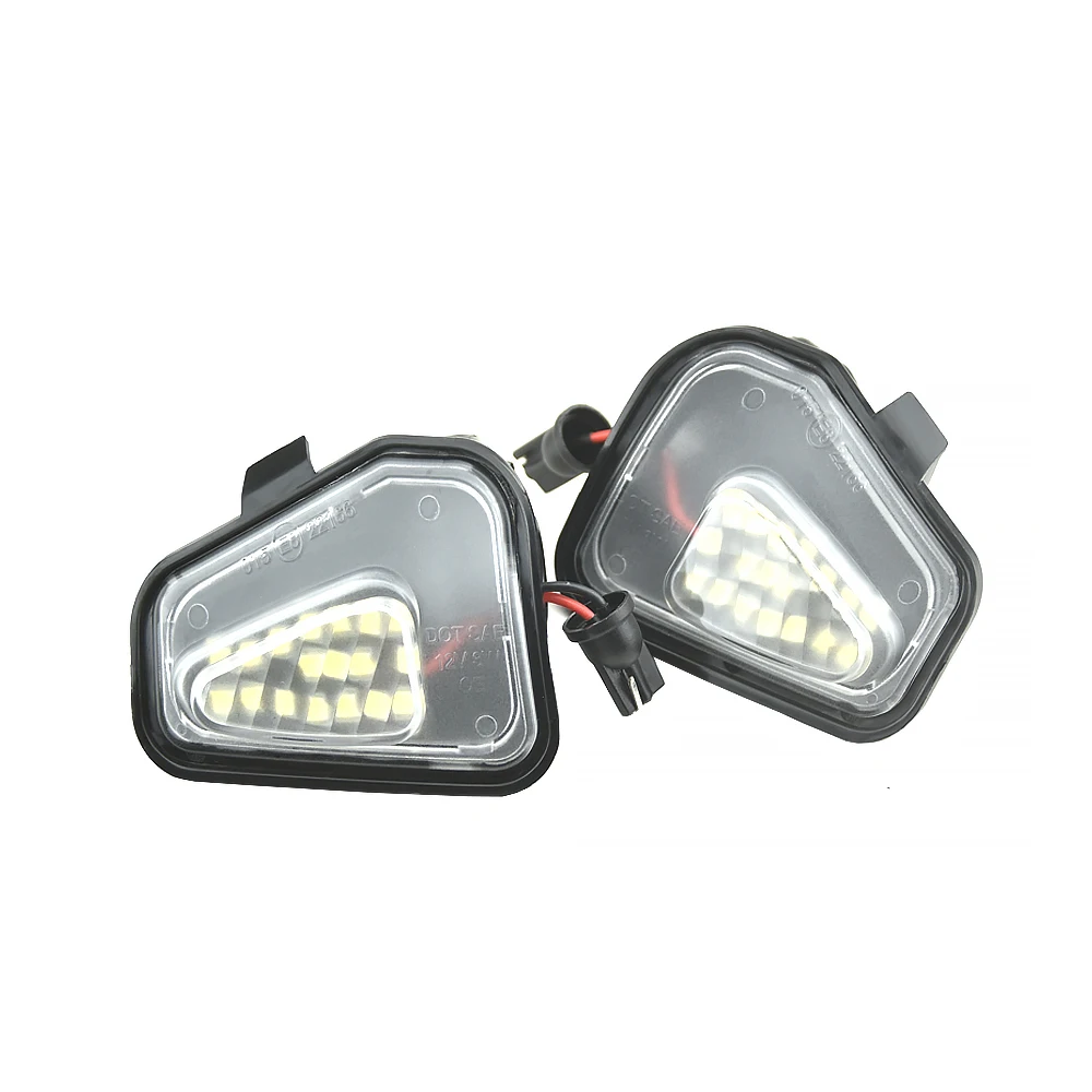 2Pcs Bright White LED under Side Mirror Light Puddle Lamps fit for VW EOS 1F7 1F8 2009-2015 Error-Free Installation