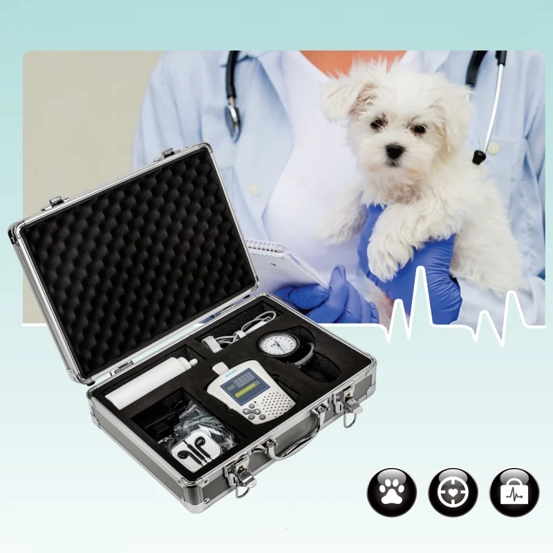 Veterinary Vascular Doppler Aneroid Sphygmomanometer No Pollution Integrated Portable Doppler Blood Pressure System